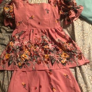 Pink Coord Short Set